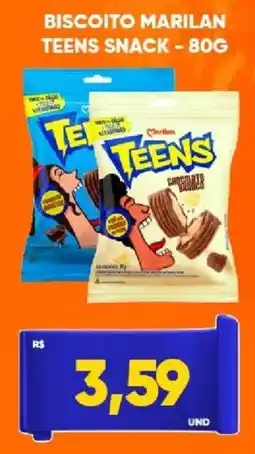 Tatico Biscoito marilan teens snack oferta