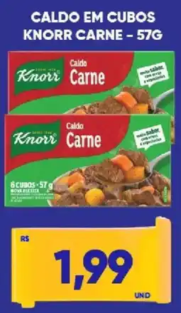 Tatico Caldo em cubos knorr carne oferta