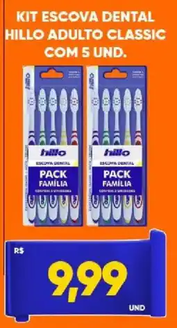Tatico Kit escova dental hillo adulto classic oferta