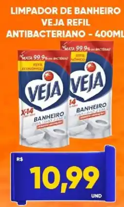 Tatico Limpador de banheiro veja refil antibacteriano oferta
