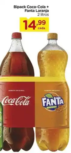 Carrefour Bipack coca-cola + fanta laranja oferta
