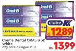 Komprao Atacadista Creme Dental ORAL-B 3D White oferta