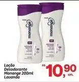 Fort Atacadista Monange - loção desodorante 200ml lavanda oferta