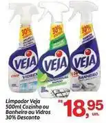 Fort Atacadista Veja - limpador cozinha ou banheiro ou vidros 30% desconto oferta