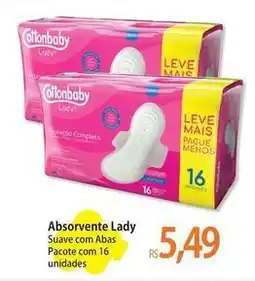 Atacadão Cottonbaby - absorvente lady oferta