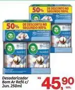 Fort Atacadista Bom - desodorizador ar refil c/ 2un. 250ml oferta