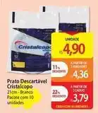 Atacadão Cristalcopo - prato descartável oferta