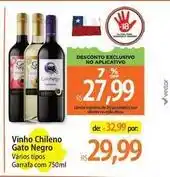 Atacadão Gato negro - vinho chileno oferta