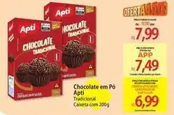 Atacadão Apti - chocolate em pó oferta