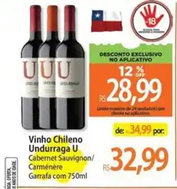 Atacadão Off - vinho chileno oferta