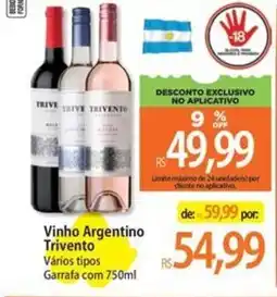 Atacadão Argentino - vinho trivento oferta