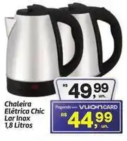 Fort Atacadista Chic - chaleira elétrica lar inox oferta