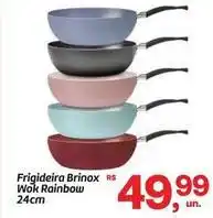 Fort Atacadista Brinox - frigideira wok rainbow oferta