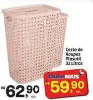 Fort Atacadista Plasutil - cesto de roupas 32 litros oferta