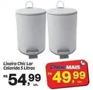 Fort Atacadista Chic - lixeira colorida 5 litros oferta