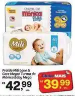 Fort Atacadista Mili - fralda love & care mega/turma da mônica baby mega oferta