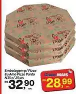 Fort Atacadista Embalagem p/ pizza eu azu pizza pardo oferta