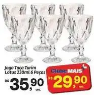 Fort Atacadista Lotus - jogo taca turim 6 peças oferta