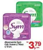 Fort Atacadista Sym - absorvente cob. suave c/abas oferta