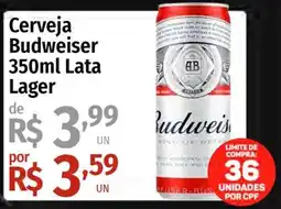 Supermercado Dalben Cerveja Budweiser Lata Lager oferta