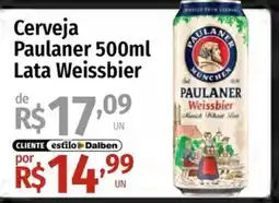 Supermercado Dalben Cerveja Paulaner Lata Weissbier oferta