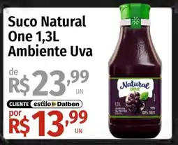 Supermercado Dalben Suco Natural One Ambiente Uva oferta