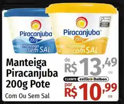 Supermercado Dalben Manteiga piracanjuba com ou sem sal oferta