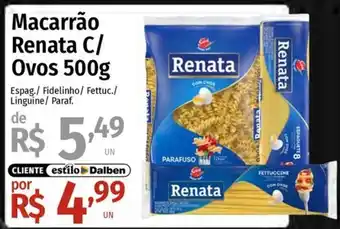 Supermercado Dalben Macarrão Renata C/ Ovos oferta