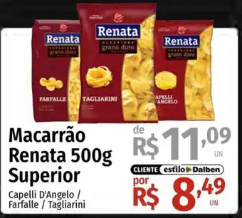 Supermercado Dalben Macarrão Renata Superior oferta