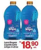 Fort Atacadista Gota limpa - lava roupas líquido oferta