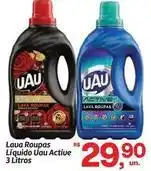 Fort Atacadista Uau - lava roupas liquido active 3 litros oferta