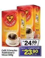 Fort Atacadista 3 corações - café tradicional a vácuo oferta