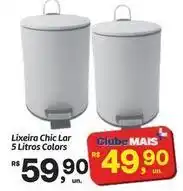 Fort Atacadista Lar - lixeira chic 5 litros colors oferta