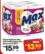 Fort Atacadista Max - papel higiênico max pure folha dupla 30m neutro oferta