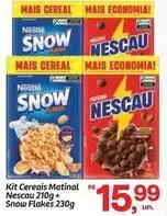 Fort Atacadista Nestlé - kit cereais matinal nescau + snow flakes oferta