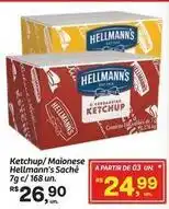Fort Atacadista Hellmann's - ketchup/maionese sachê oferta