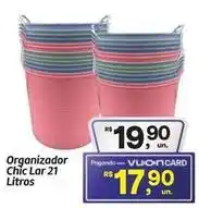 Fort Atacadista Chic - organizador lar 21 litros oferta