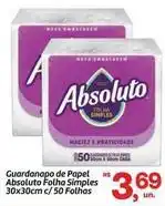 Fort Atacadista Absoluto - guardanapo de papel folha simples oferta