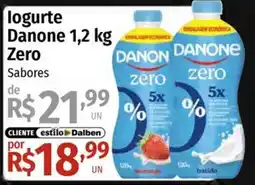 Supermercado Dalben logurte danone 1,2 kg zero oferta