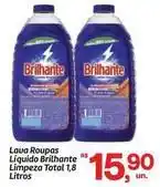 Fort Atacadista Brilhante - lava roupas líquido limpeza total oferta
