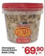 Fort Atacadista Ponzan - champignon inteiro balde oferta