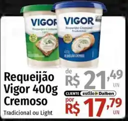 Supermercado Dalben Requeijão vigor cremoso oferta