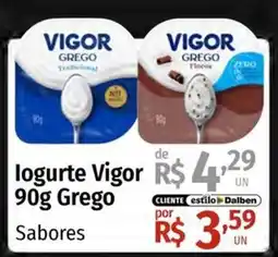 Supermercado Dalben logurte vigor 90g grego sabores oferta