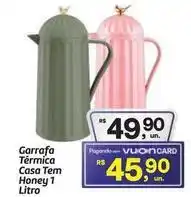 Fort Atacadista Térmica - garrafa térmica casa tem honey 1 litro oferta
