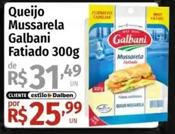 Supermercado Dalben Queijo mussarela galbani fatiado oferta