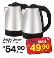 Fort Atacadista Lar - chaleira chic inox 1,8 litros oferta