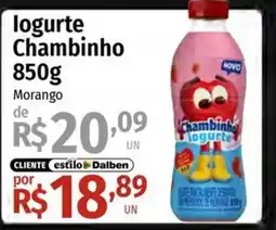 Supermercado Dalben logurte chambinho morango oferta
