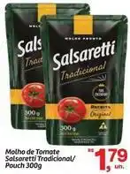 Fort Atacadista Salsaretti - molho de tomate tradicional/ pouch oferta