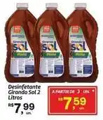 Fort Atacadista Sol - desinfetante girando 2 litros oferta