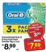 Fort Atacadista Oral-b - creme dental extra fresh pack familia oferta